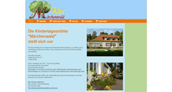 Desktop Screenshot of kita-maerchenwald.de